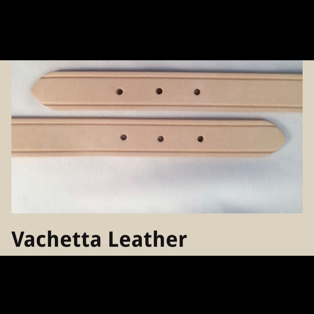 Vachetta Leather crossbody strap for buckles.